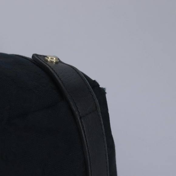 GUCCI GG Canvas Tote Bag Black Gold 130736 Auth 100266 - Picture 9 of 16